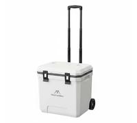 Sdlnklm Glacière Isotherme Mobile sur Roues Conteneur Réfrigéré Isolant Multiusages Roues Résistantes Adaptée au Transport de Denrées Pique-Nique Livraison en Voiture, Blanc