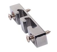 Sdlnklm Guide de Corde de Guitare Basse Rouleau Retenue Guide Arbre Fixation Élément Zinc Adapté pour Concerts Studios Enseignement Collectifs, Chrome