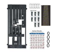 Sdlnklm Guitar Aids Chords Ensemble Outils Éducatifs Guitare Accessoires Pratiques Apprentissage Aides Enseignement Cordes Fonction Installation, noir