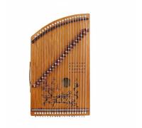 Sdlnklm Guzheng Instrument pour Débutant Type Mini Zither 21 Cordes Outil d'Apprentissage Fabriqué en Bois de Paulownia Accessoire Portable pour Formation, Bois Naturel
