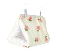 Sdlnklm Hammac Oiseau Nid Suspendu Perchoir Lit Maison pour Oiseaux Tissu Doux Suspendu avec Crochet Fournit Un Refuge Chaleureux Adapté Aux Perruches Insépar, Blanc