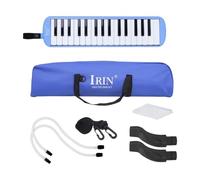 Sdlnklm Harmonica Instrument 32 Touches avec Étui Accessoires Jouet Musical Clavier Facile à Utiliser Cadeau Adapté Aux Étudiants Débutants Enfants, Bleu