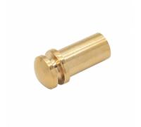 Sdlnklm Industrial Peg Bouchon de Bout de Guitare Cheville de Sangle Bouton d'Attache Insert de Bout en Laiton Protège le Bloc de Queue et Fixe la Courroie, 12MM Brass