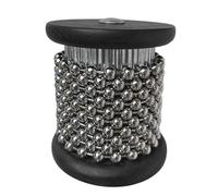 Sdlnklm Instrument Shaker Main Percussion Cylindre Métallique Chaîne Perles Instrument Cadeau Adapté Élèves Famille Jardin d'Enfants 65cm