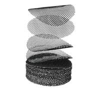 Sdlnklm Lot de 50 Tapis de Fond Ronds pour Pots à Bonsaï, avec Drainage, Outil de Jardinage, Empêche L'érosion de La Terre, Tapis Perforé pour Pots de Fle, Diamètre 5cm