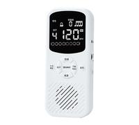 Sdlnklm Métronome Électronique Numérique Léger avec Écran Rétroéclairé Différents Sons de Battements Recharge Par Port Type C Support pour Casque Audio Adapté, Blanc