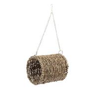 Sdlnklm Nid d'herbe, Tunnel d'herbe, Tube d'herbe avec Tapis pour Suspendre Les Rongeurs, Hamsters, Cochons d'Inde, Chinchillas.