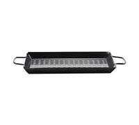 Sdlnklm Panier à Griller 32x20x2,5cm, Plaque de Cuisson Perforée pour Barbecue, Légumes, Poissons, Brochettes, Ustensiles de Cuisine Extérieure