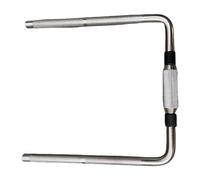 Sdlnklm Percussion L Shaped Rod Bras Attache Instrument Batterie Montage Métal Réglable Stabilité Adapté pour Musiciens Professionnels Débutants Scène Répétit, Double L