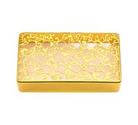 Sdlnklm Pickup Cover pour Guitare Électrique Humbucker Couvercle de Micro Remplacement 12 Trous Pièce Guitare Métal Solide Accessoire Convenant Aux Musiciens, or