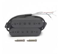 Sdlnklm Pickup Double Coil avec Aimant Céramique et Câblage Polyvalent pour Séparation Bobines et Son Équilibré pour Répétition et Concert, Noir, 52mm