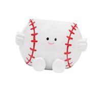 Sdlnklm Planter Pot Tennis en Résine Cartoon Pot de Fleurs Multifonction Objet Décoratif pour Petites Plantes Trou de Drainage Adapté pour Dortoir Étudiant Ca, Base-Ball