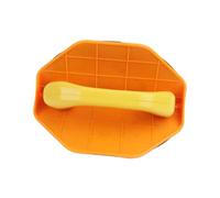 Sdlnklm Ponceuse Murale Manuelle avec Support de Ponçage Auto-agrippant pour Les Angles, Outil Compact pour Le Polissage et Le Ponçage Des Murs, Prise En Main, Semi-circulaire