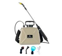 Sdlnklm Pulvérisateur de Jardin électrique, Perche Télescopique, Sangles Réglables, Buse de Pulvérisation Polyvalente pour Les Plantes, Jaune Sable