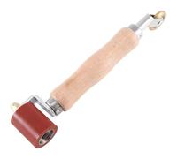 Sdlnklm Pvc Roller Rouleau Manuel de Soudure d'Application de Outil de Presse Tête en Silicone sur Cadre Métallique Incliné Manche Bois, Array, Rouge