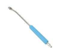 Sdlnklm Rallonge de Nettoyage Haute Pression Tige Barre Manche Perche en INOX avec Grip Antidérapant et Embouts Rapides 1/4 Pouce Adaptée au Lavage de, Bleu, 55 Cm