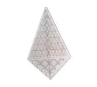 Sdlnklm Règle Quilting Gabarit Couture Plaque Triangle Outil Acrylique Résistant Adapté pour Designer Textile Patchwork Création Décorative Projet Couture, M
