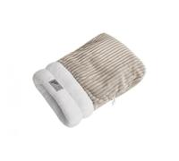 Sdlnklm Sac de Couchage pour Chat, Sac de Couchage D'intérieur pour Chats, Protection à 360°, Conception Semi-scellée, Convient Aux Chiots et Ch, L Brown