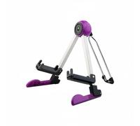 Sdlnklm Support Instrument Musical Stand Ajustable pour Ukulélé Basse Guitare Électrique Violon avec Cadre en Métal et Conception Compacte Adapté à Artistes Performances sur Scène Studios, Noir