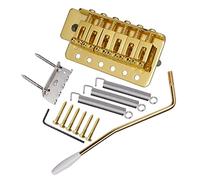 Sdlnklm Système Tremolo Guitare Électrique pour Type à Pont Mobile Barre de Vibrato Incluse et Vis Remplacement Universel Matériel Métal Robuste Ada, Doré