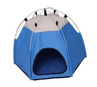 Sdlnklm Tente pour Chat, Nid, Maison pour Chat, Niche, Lavable, Fait Main, Accessoires pour Niche, Chauffage D'été, Lieu de Couchage pour Chat à La Maison, Bleu