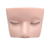 Sdlnklm Tête Mannequin pour Extension Cils Pratique Training Silicone Stable Anti-dérapant Facile à Utiliser Formation Maquillage Adaptée Aux Débutants, Peau Blanche