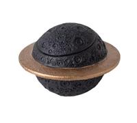 Sdlnklm Urne Funéraire en Ciment pour Animaux de Compagnie, Boîte Commémorative de Crémation Décorative pour Chiens, Chats et Chatons, Noir