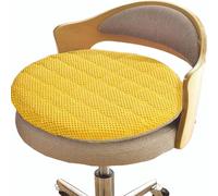 SDNAM Coussin/Galette de Chaise Ronde 40cm/35cm/30cm/45cm Antidérapants Coussin de Siège Rond Exterieur/Intérieur Coussin D'assise Rond Jardin, Cuisine, Bureau, Salle à Manger(H10,Diameter 30cm)