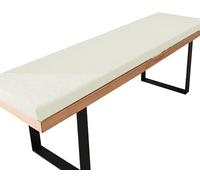 SDNAM Coussin pour Banc de Jardin, Antidérapant Coussin de Siège en Mousse Épaisse avec Housse Amovible, Assise Coussin pour Banc de Mobilier Terrasse Balancelle Canapé Extérieur(G3,120x50x5cm Thick)