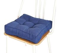 SDNAM Galette de Chaise carré 40x40cm/50x50cm/45x45cm Coussin de Siège Coton Exterieur Intérieur Coussin de Chaise pour pour Terrasse, Cuisine, Bureau(S22,45x45X10cm/18x18X4in)