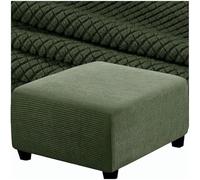 SDNAM Housse de Repose-Pieds Carrée Extensible, Housse de Pouf Amovible et Lavable, Housse de Protection pour Tabouret de Rangement avec Élastique en Bas, Tissu Épais pour Salon(X10,73x73cm/29x29in)