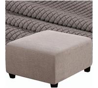 SDNAM Housse de Repose-Pieds Carrée Extensible, Housse de Pouf Amovible et Lavable, Housse de Protection pour Tabouret de Rangement avec Élastique en Bas, Tissu Épais pour Salon(X6,80x80cm/32x32in)