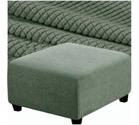 SDNAM Housse de Repose-Pieds Carrée Extensible, Housse de Pouf Amovible et Lavable, Housse de Protection pour Tabouret de Rangement avec Élastique en Bas, Tissu Épais pour Salon(X8,58x58cm/23x23in)