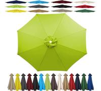 SDNAM Tissu de Rechange pour Parasol de Jardin 2m/2,30m/2,7m/3,0m, 6/8 Baleines Housse de Rechange Auvent de Rechange pour Parasol d'extérieur(8S,2.3m/8ribs)