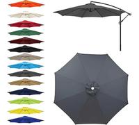 SDNAM Toile de Rechange pour Parasol de 2m/2.3m/2.5m/2.7m/3m 6/8 Baleines Housse de Rechange Auvent de Rechange pour Parasol d'extérieur