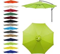 SDNAM Toile de Rechange pour Parasol de 2m/2.3m/2.5m/2.7m/3m 6/8 Baleines Housse de Rechange Auvent de Rechange pour Parasol d'extérieur
