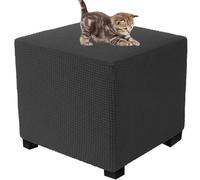 SDNAM Velours Housse De Pouf Ottomane Carrée/Rond Extensible, Housses De Repose-Pieds en Jacquard Doux pour Protéger Le Repose-Pieds, Housse De Pouf avec Fond Élastique (Color : 7#, Size : 30x30cm)