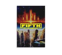sdnkbro Poster de film classique The Fifth Element de Future City - Impression sur toile - Décoration murale moderne pour chambre à coucher - 50 x 75 cm