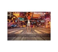 sdnkbro Poster décoratif sur toile The Fifth Element Brave Lilu Jumps Down - Impression d'art moderne pour chambre à coucher - 20 x 30 cm