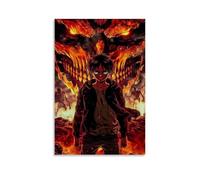 sdnkbro Poster géant Attaque des Titans - Impression sur toile - Décoration murale moderne pour chambre à coucher - 20 x 30 cm - Sans cadre