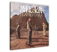 SDOBVDZ Måneskin Poster sur toile Teatro D'Ira Vol. I pour décoration de chambre à coucher, bureau, chambre, cadeau 40 x 40 cm