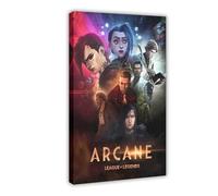SDOBVDZ Poster d'animation Arcane League of Legends 1 sur toile pour décoration de chambre à coucher, bureau, chambre, cadeau 20 x 30 cm