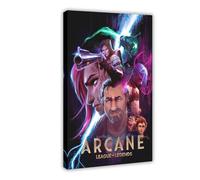 SDOBVDZ Poster sur toile Arcane League of Legends - Décoration pour chambre à coucher, bureau, chambre à coucher, cadeau (30 x 45 cm)
