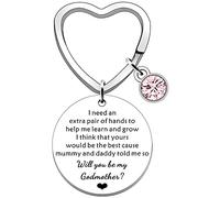 SDOFY Will You Be My Godmother Cadeau pour filleule ou filleule