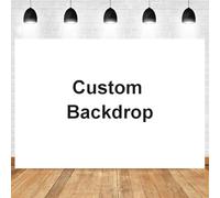 SDOTPMT 2.5x1.8m Toile de Fond Photo personnalisée Impression personnalisée Design Upload Photo Background Custom Your Picture Image Text Vinyl Backdrop Personalized Backdrop