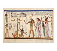 SDOTPMT 4.5x3m Fresques de l’Égypte Ancienne Décor Vinyle Hiéroglyphes Pharaon Reine d’Égypte Peinture Murale Parchemin Culture tribale Fond Abstrait de Papier Peint Photographie