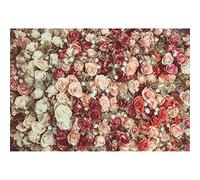 SDOTPMT 7x5ft Fond de fête de Fleurs Roses colorées Romantique Blossom Baby Shower Mariage Saint Valentin Anniversaire Photo de Fond gâteau décoration de Table Studio Prop Polyester