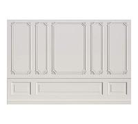 SDOTPMT 8x6ft Bandoulière Classique Nordique en Polyester Architecture Europe Maison Moderne Abstrait rétro Design Fond intérieur Plat Blanc Décoration Portrait de Famille Photo Prop
