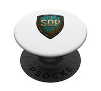 SDP Bouclier métallique Sarcelle PopSockets PopGrip Adhésif