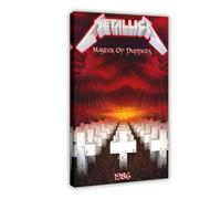 SDPOUGVY Metallica Poster sur toile « Master of Puppets » pour décoration de chambre à coucher, bureau, cadeau (60 x 90 cm)